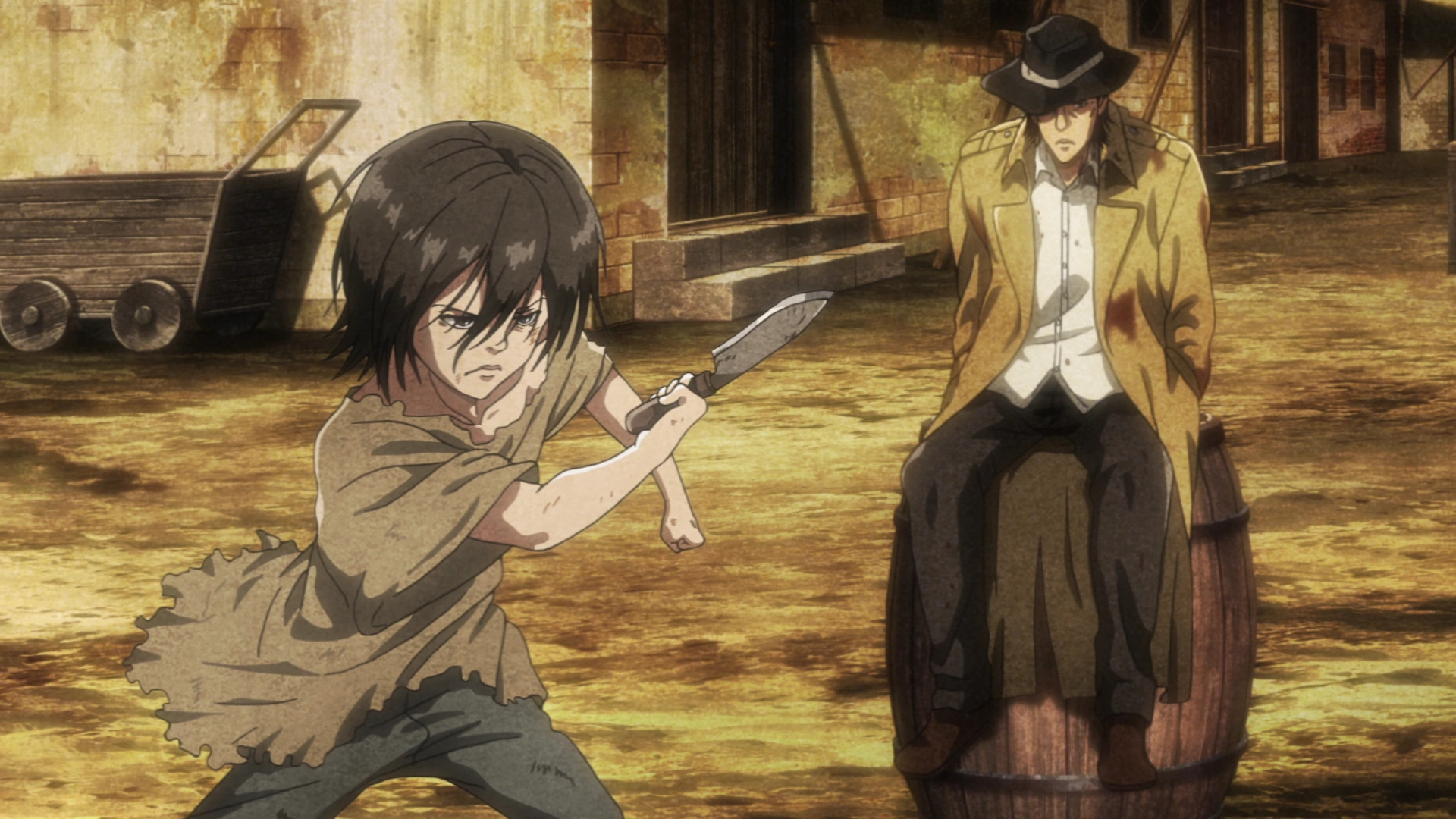 Levi foi criado por Kenny no subterrâneo quando criança