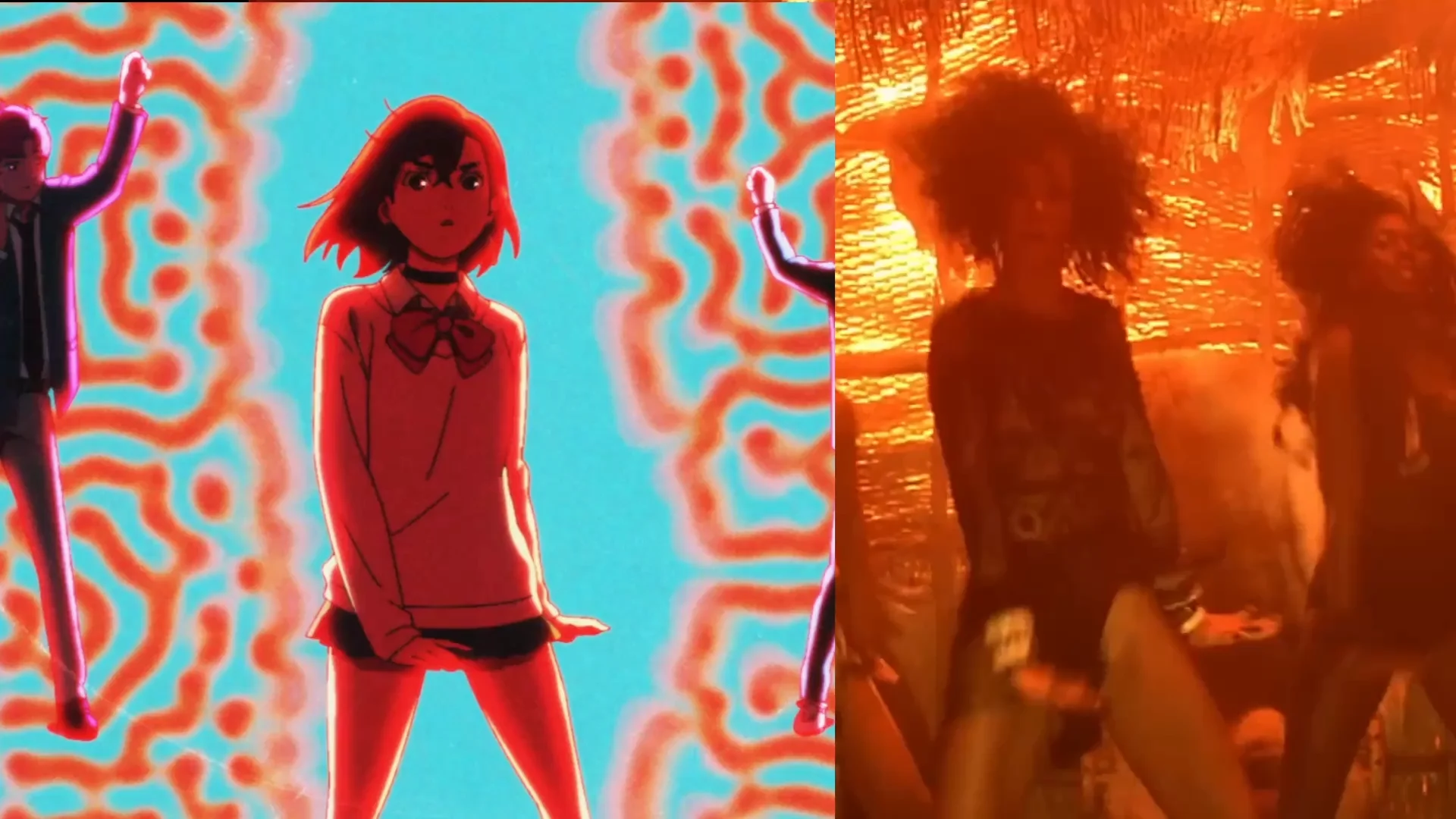 Momo e Rihanna comparativo na dança