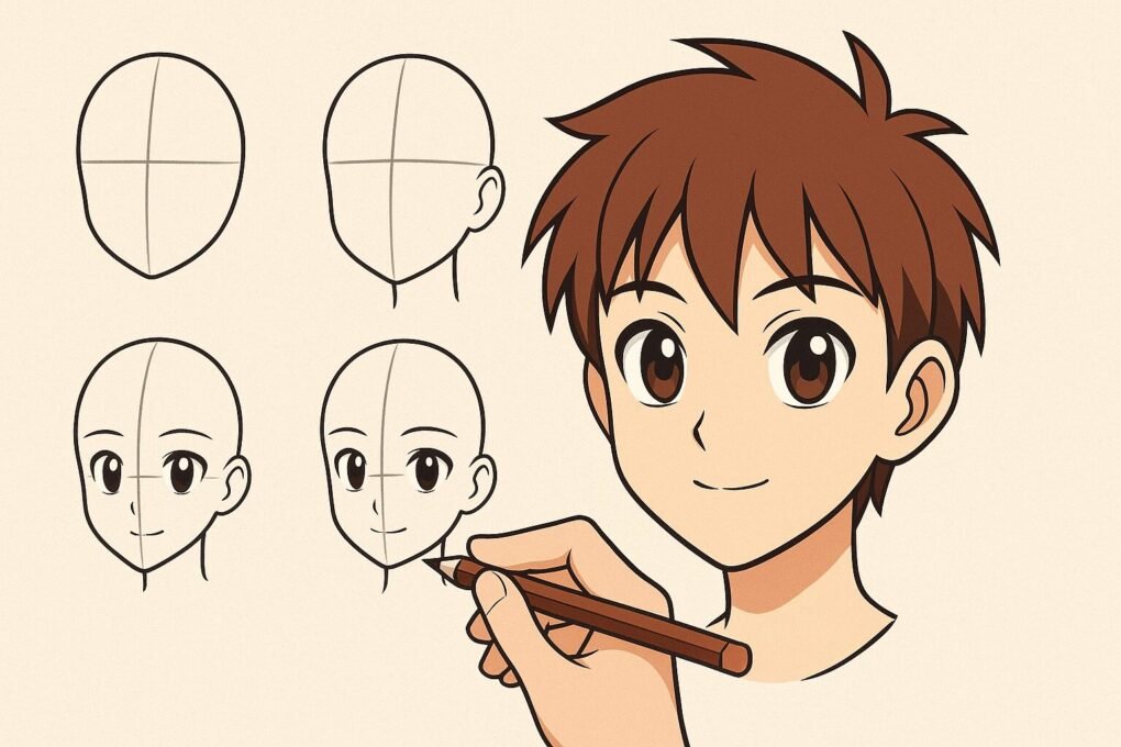 Como Desenhar Cabeça de Anime