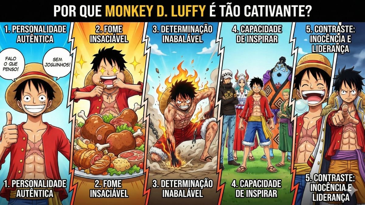Por Que Monkey D. Luffy é Tão Cativante?