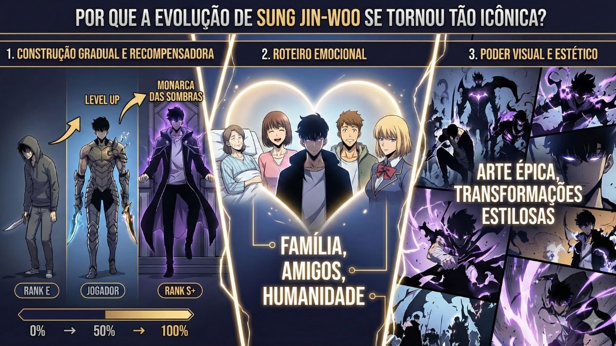 Solo Leveling Sung Jin-Woo Evolução