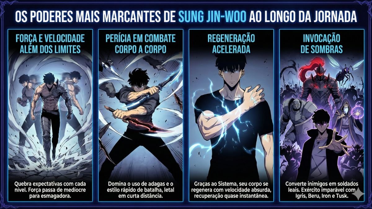 Solo Leveling Sung Jin-Woo Poderes